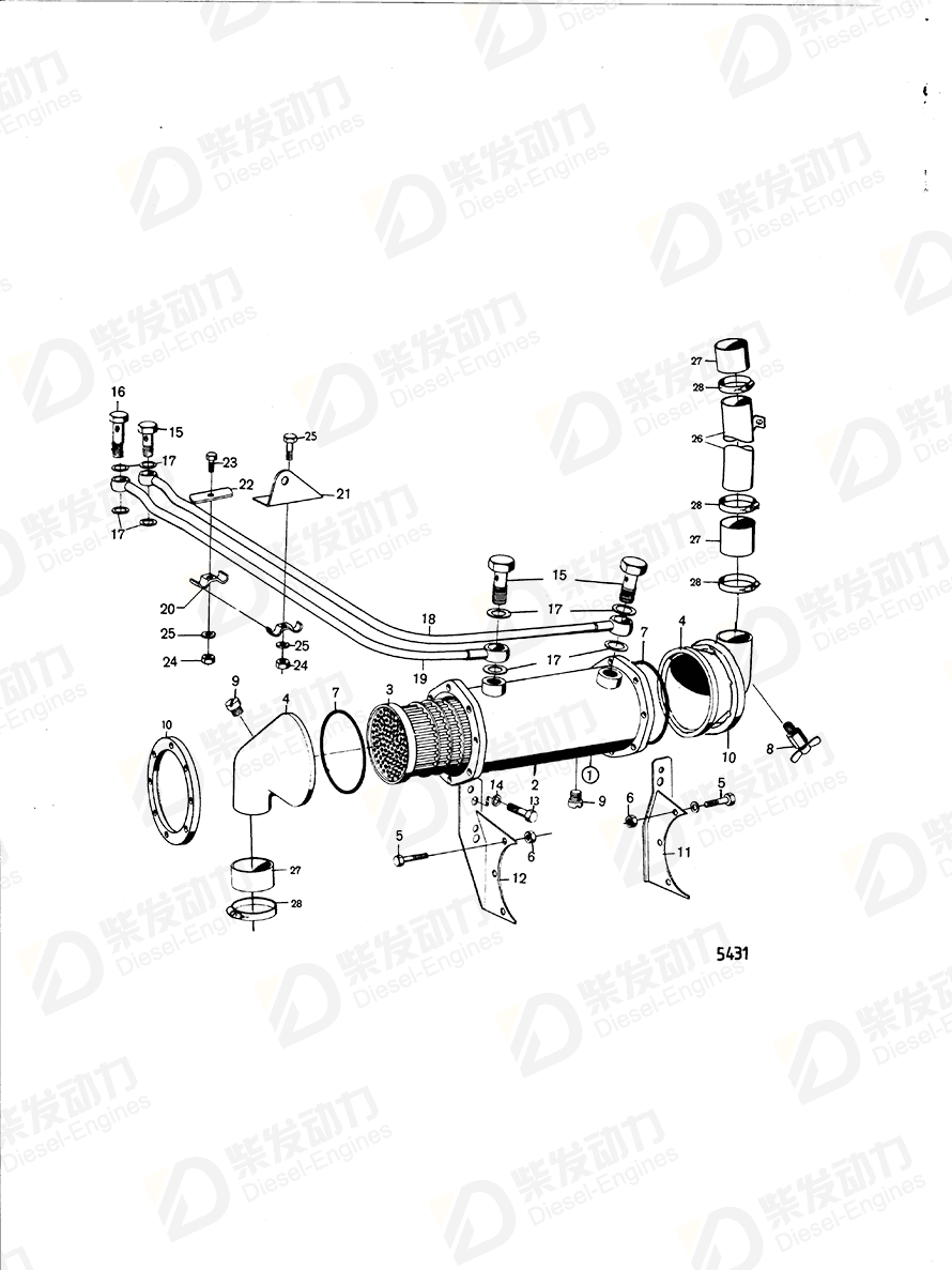 VOLVO Clamp 942421 Drawing
